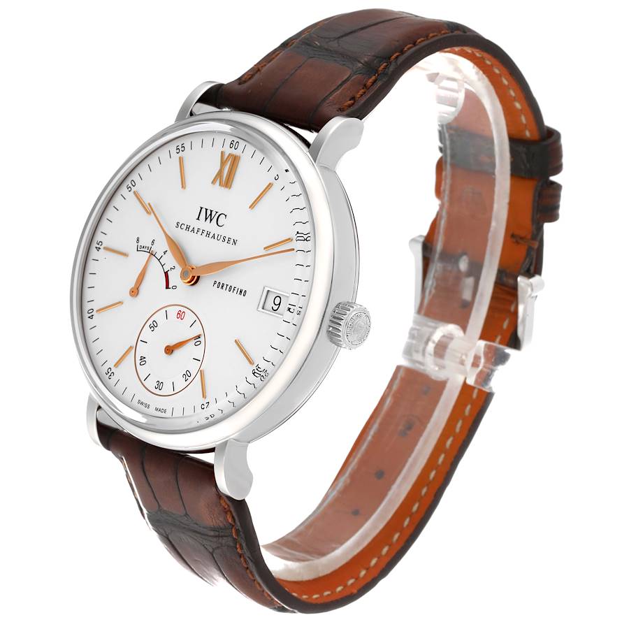 IWC Portofino 8 Days Power Reserve 45mm Silver Dial Mens Watch IW510103