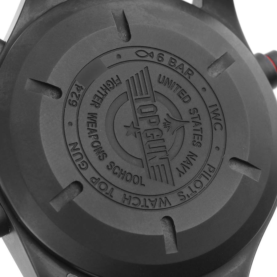 IWC Pilot Top Gun Double Chronograph Ceratanium Mens Watch IW371815