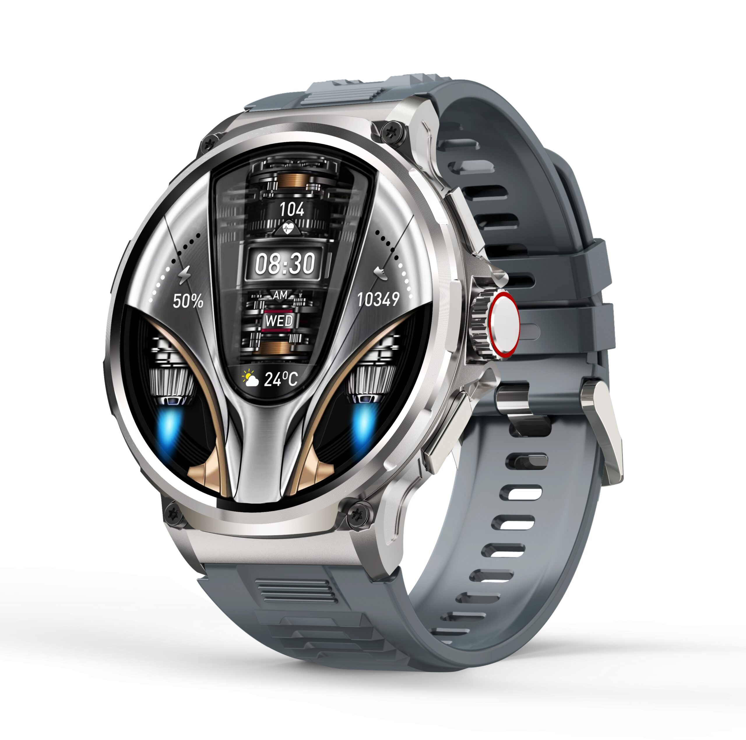 Smartwatch 1.85 inch Large Display Bluetooth Call Long Battery Health Monitoring Men Smart Watch