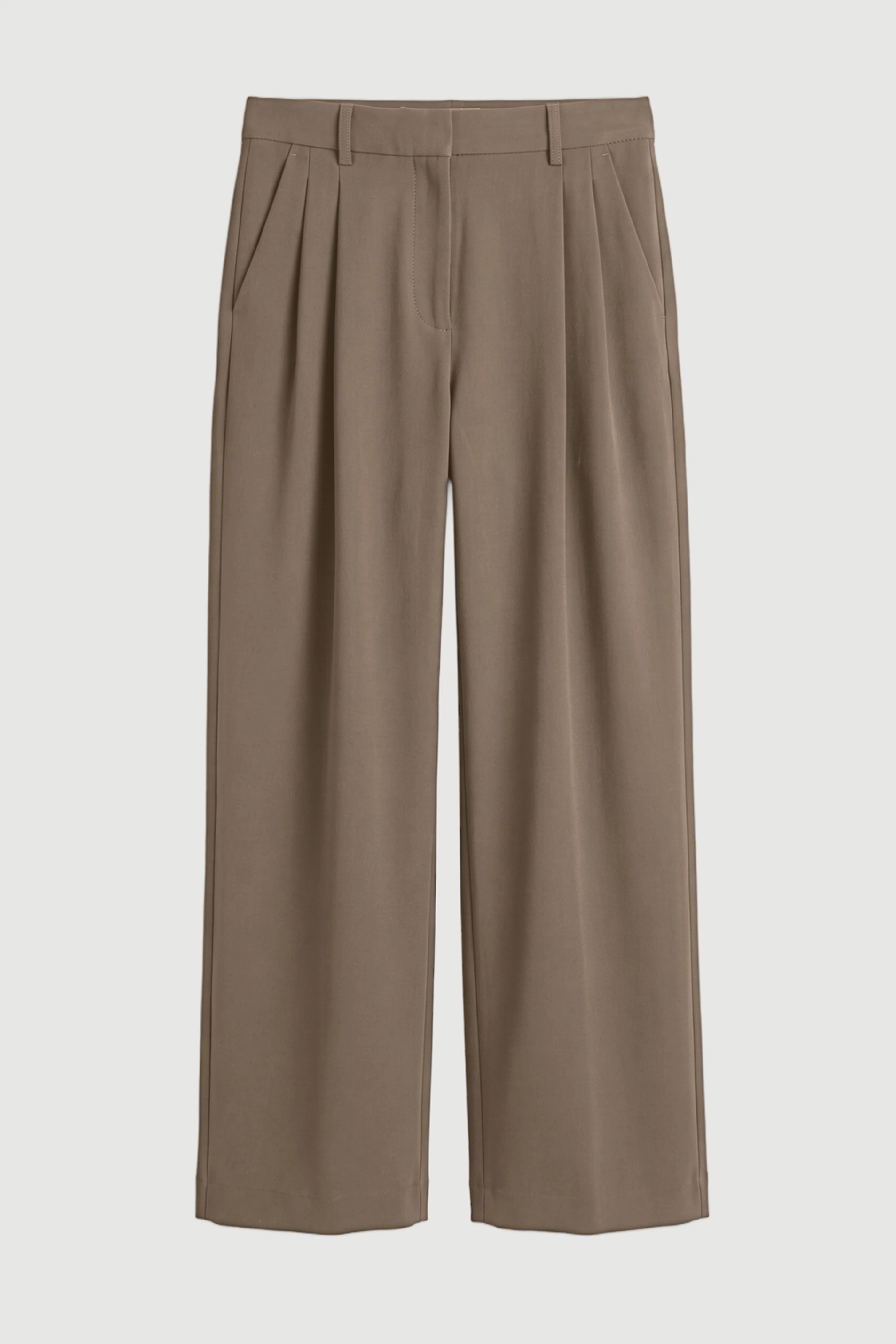 Aniya Double-Pleated Tailored Pant (Petite)