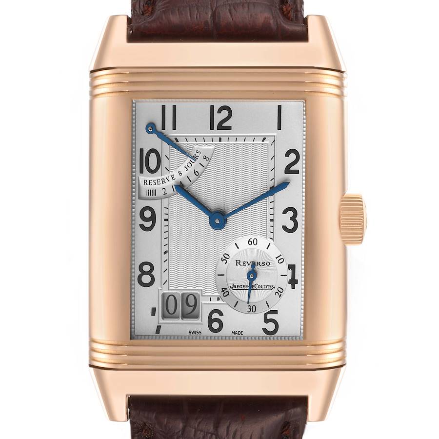 Jaeger LeCoultre Reverso Grande Date Rose Gold Mens Watch 240.2.15 Q3002401