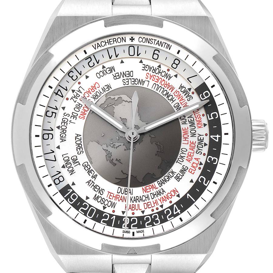 Vacheron Constantin Overseas World Time 43.5 mm Steel Mens Watch 7700V