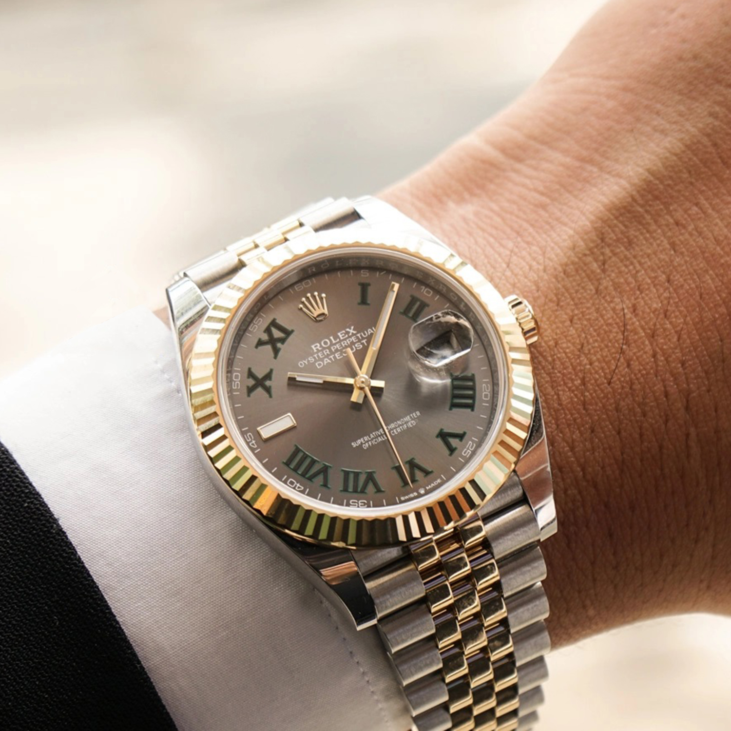 Rolex Oyster/Jubilee Perpetual Datejust 41 Two-tone Wimbledon - M126333-0020/126333-0019 Brand Unworn