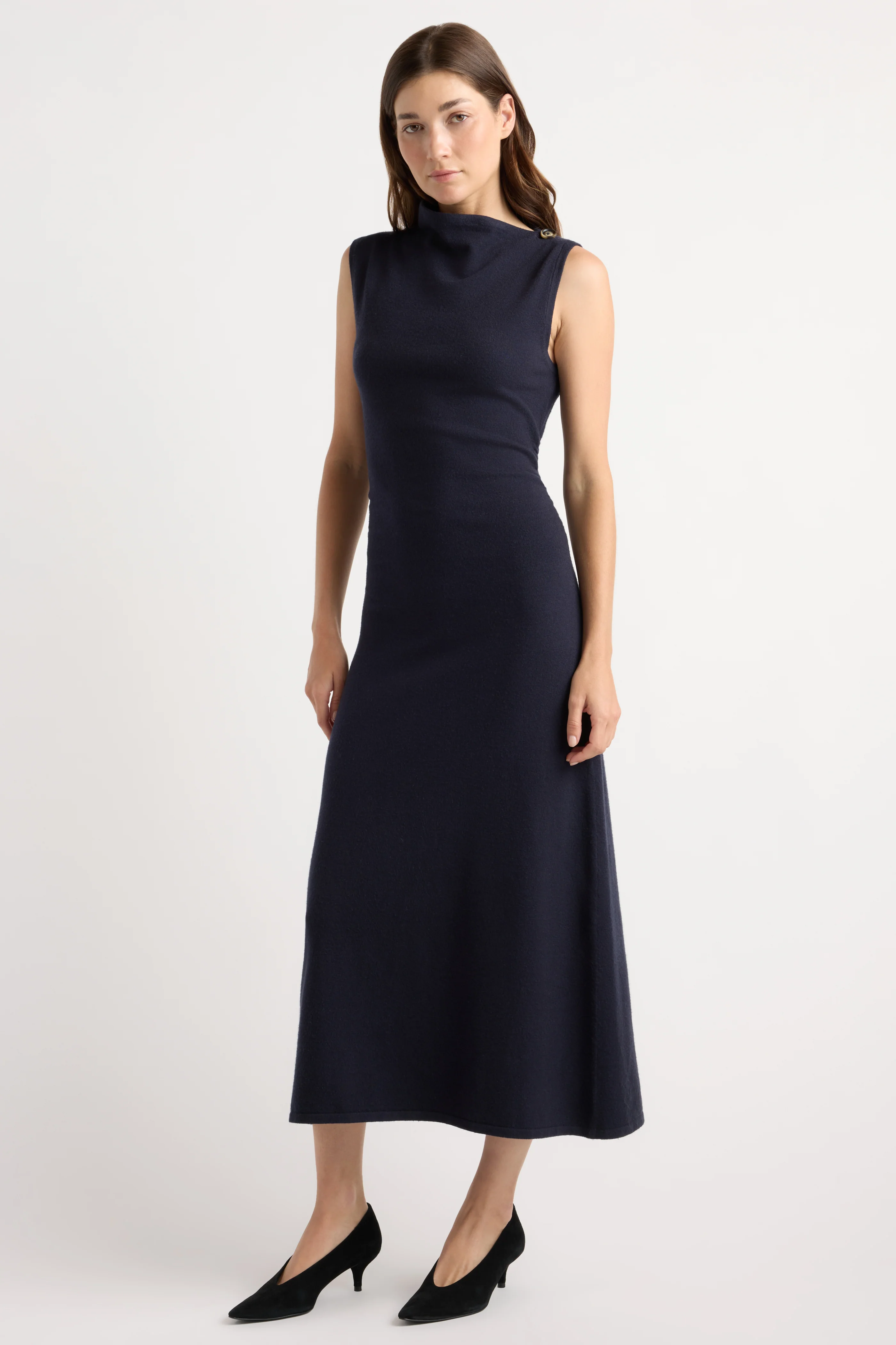 Abel Asymmetric-Neck Dress