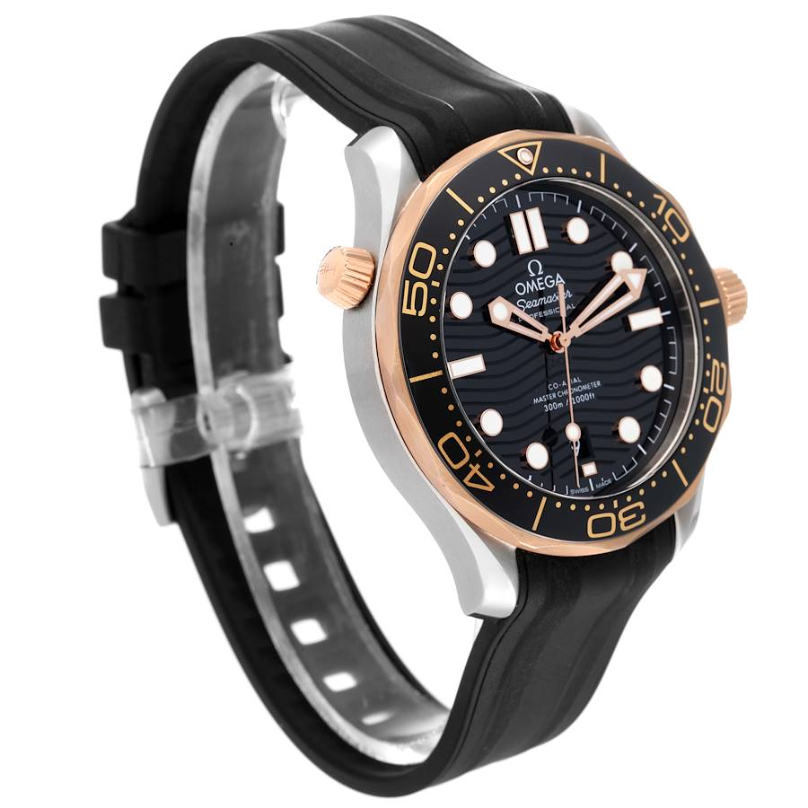 Omega Seamaster Diver Steel Rose Gold Mens Watch 210.22.42.20.01.002