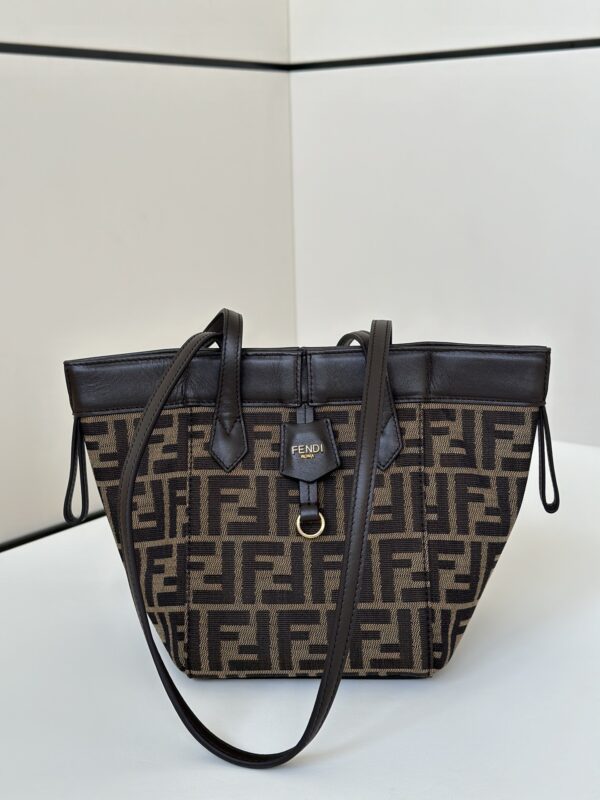 Replica Fendi Origami Small Brown Cotton