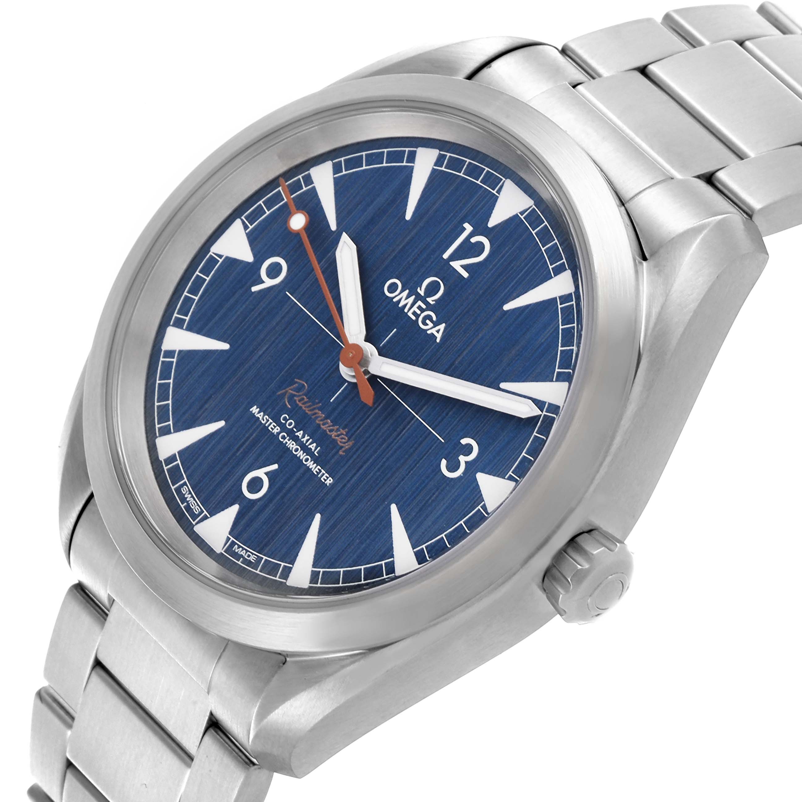 Omega Seamaster Railmaster Steel Mens Watch 40.0 MM 220.10.40.20.03.001