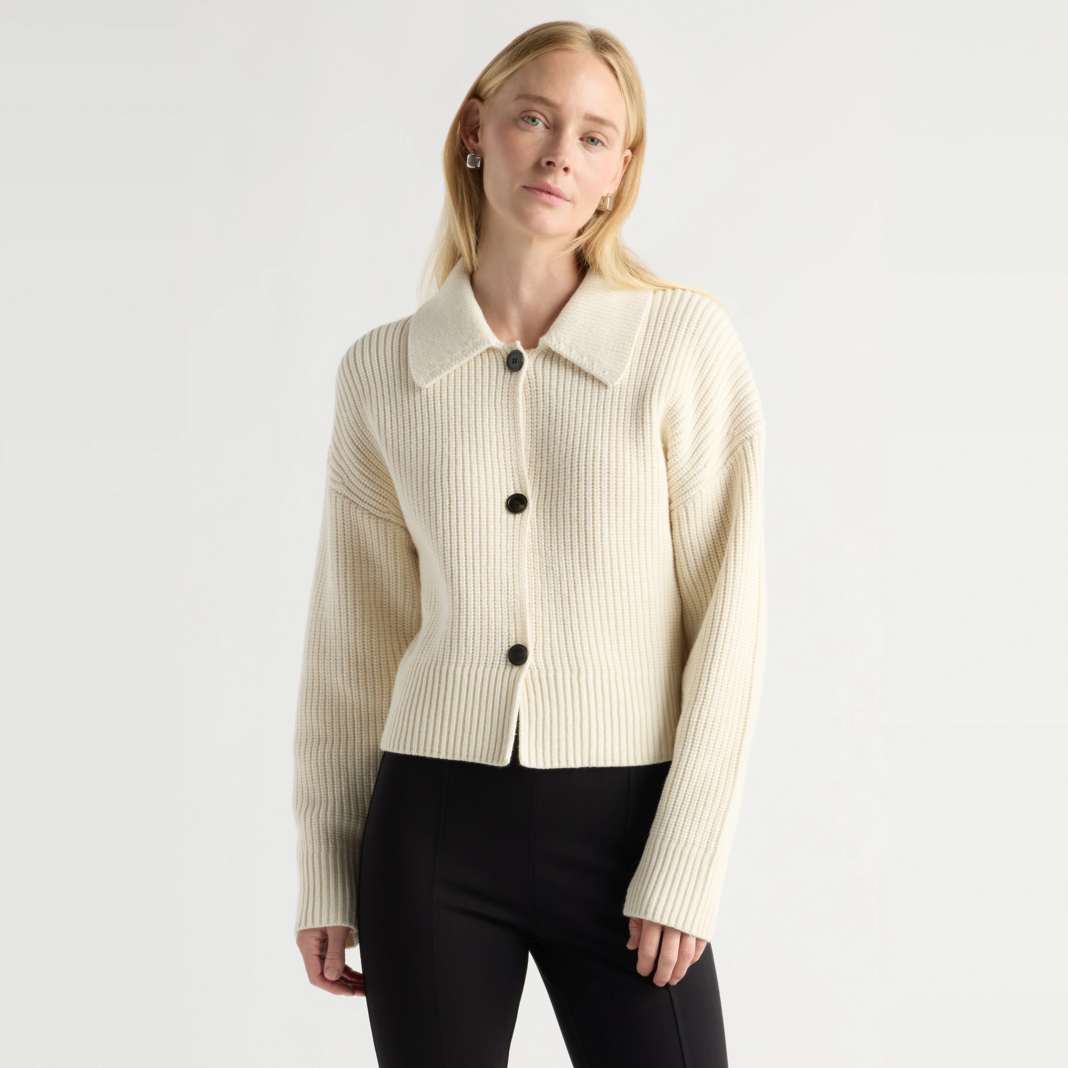 Rory Collared Button Cardigan