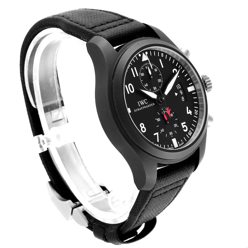 IWC Pilot Top Gun Chronograph Ceramic Titanium Mens Watch IW388001