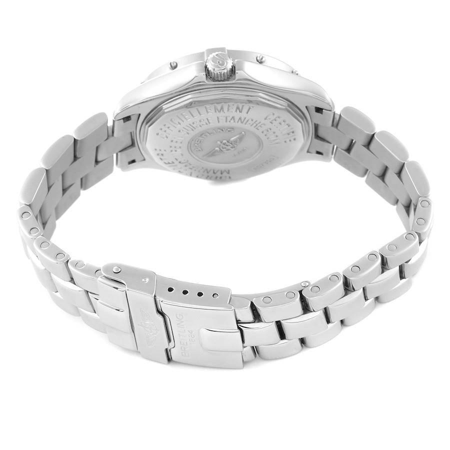 Breitling Colt Oceane Silver Dial Diamond Steel Ladies Watch A57350