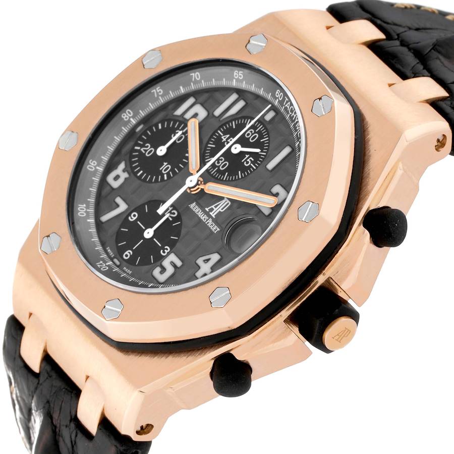 Audemars Piguet Royal Oak Offshore Rose Gold Chronograph Mens Watch 2590OK