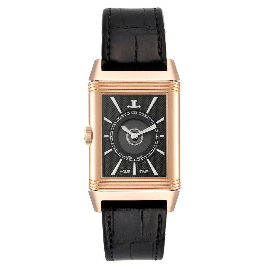 Jaeger LeCoultre Reverso Duoface Rose Gold Mens Watch 215.2.S9 Q3832420 Card