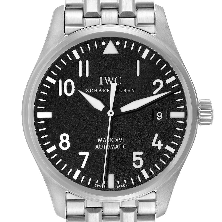 IWC Pilot Mark XVI Black Dial Steel Mens Watch IW325504