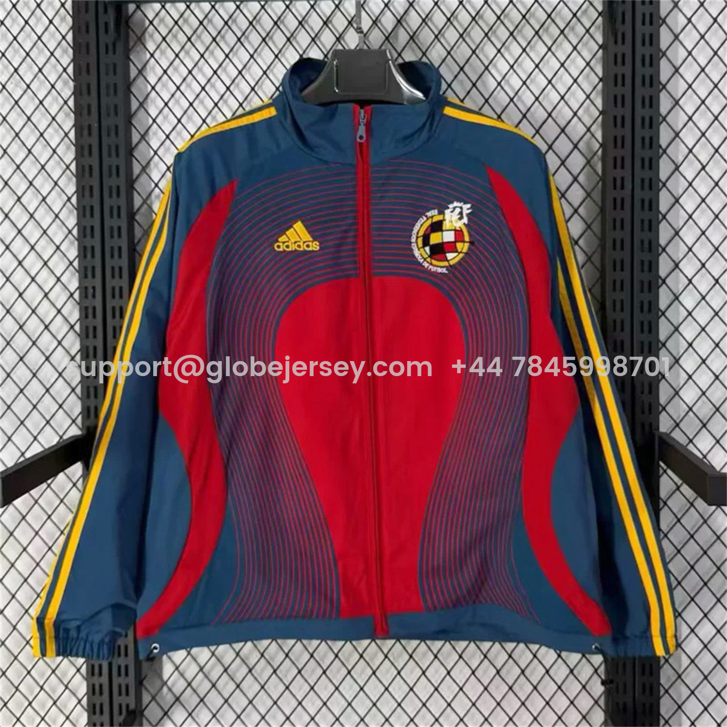 Retro Spain 2007 Red And Blue Windbreaker