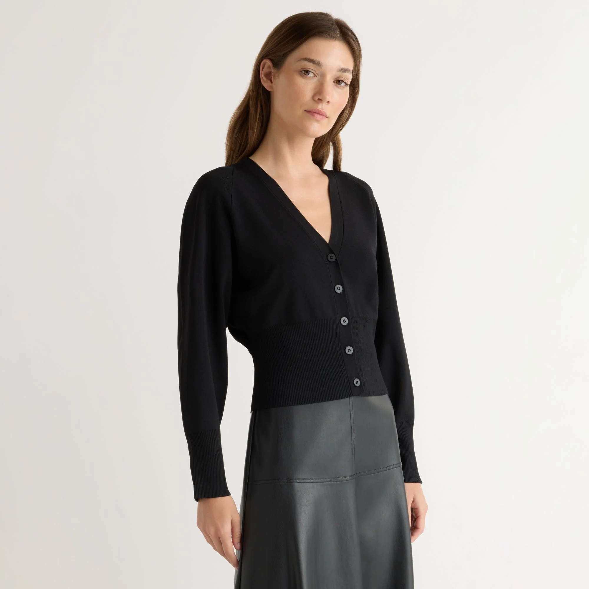 Carson Button-Front Cardigan