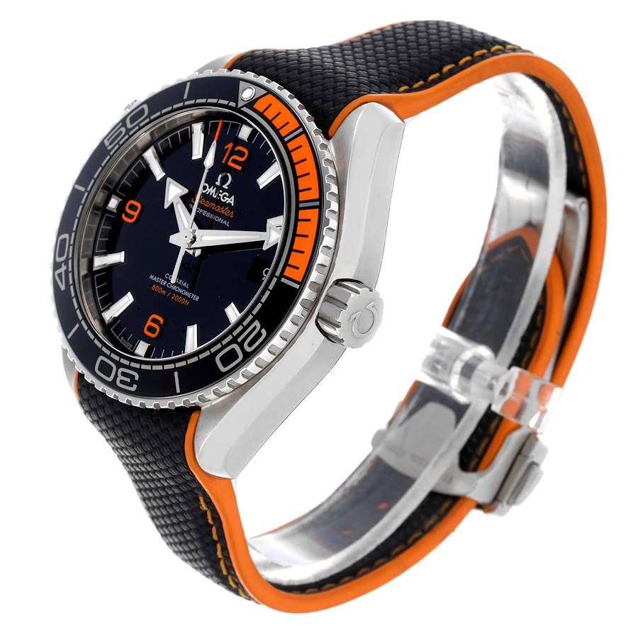 Omega Planet Ocean Black Orange Bezel Watch 215.32.44.21.01.001