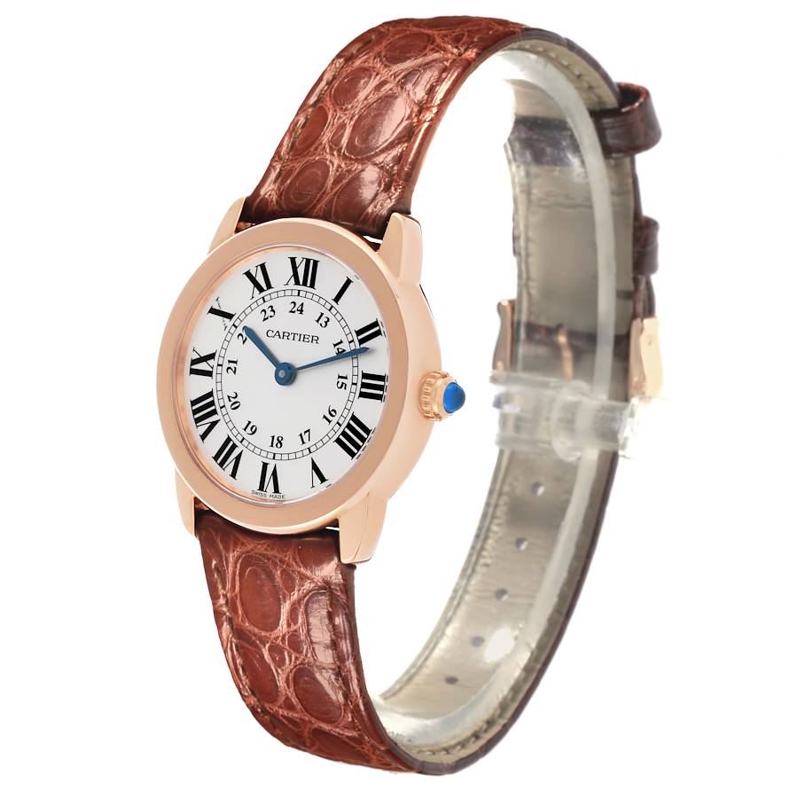Cartier Ronde Solo Steel Rose Gold Small Ladies Watch W6701007 Papers