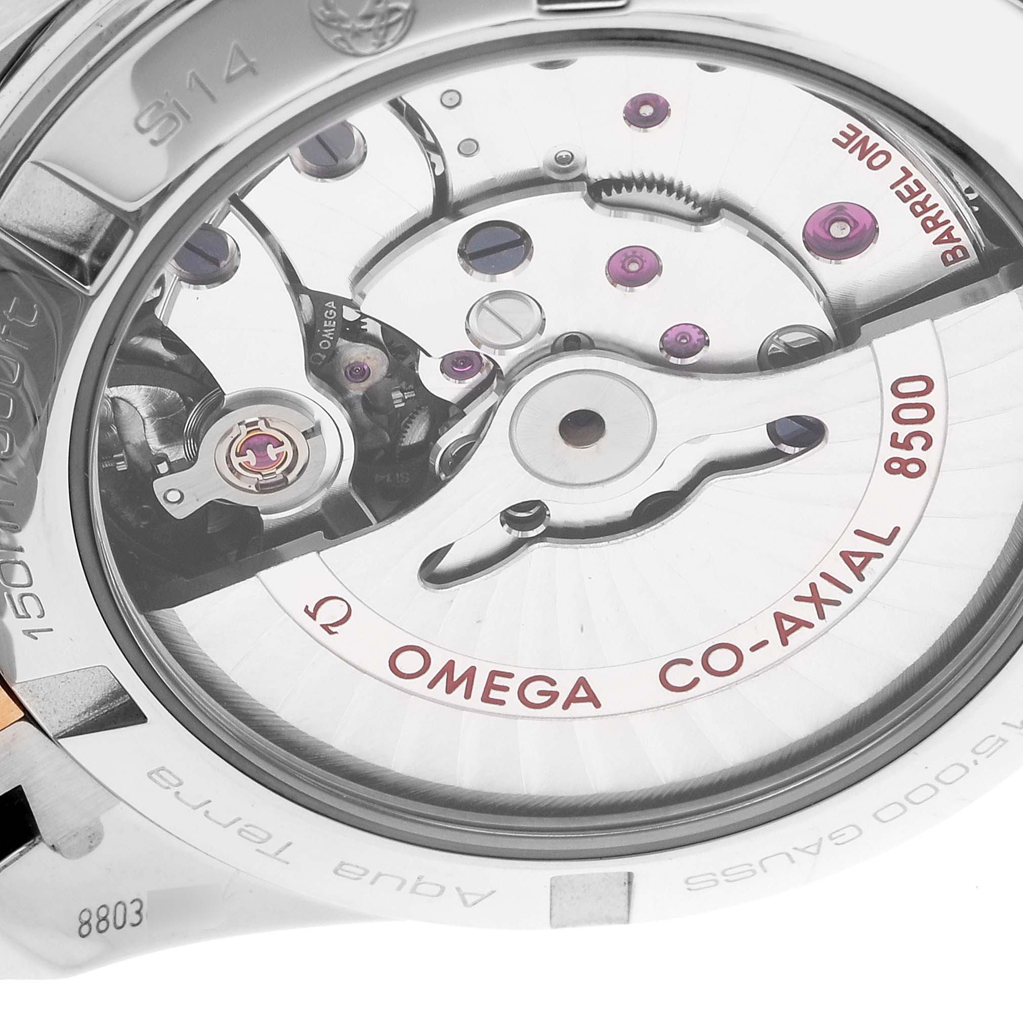 Omega Aqua Terra Rose Gold Mother of Pearl Diamond Ladies Watch 38.5 MM 231.20.39.21.55.003