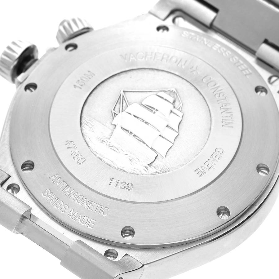 Vacheron Constantin Overseas Dual Time Steel Mens Watch 47450
