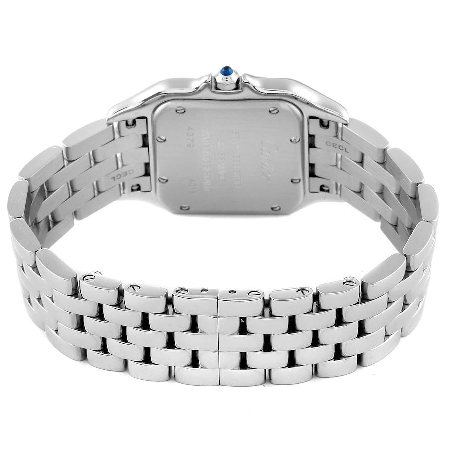 Cartier Panthere Medium Steel Diamond Bezel Ladies Watch W4PN0008