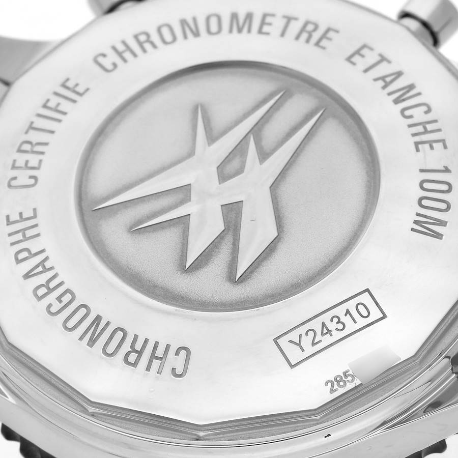 Breitling Chronoliner Black Dial Steel Mens Watch Y24310