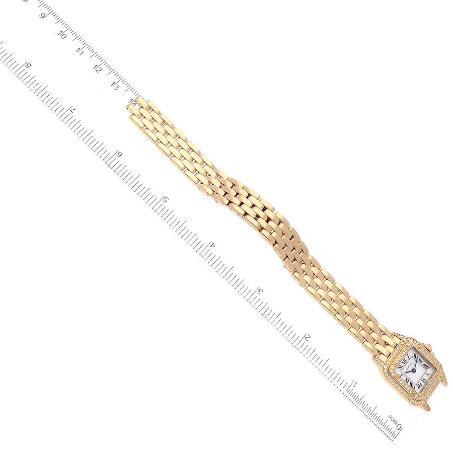 Cartier Panthere 18k Yellow Gold Diamonds Ladies Watch WF3072B9