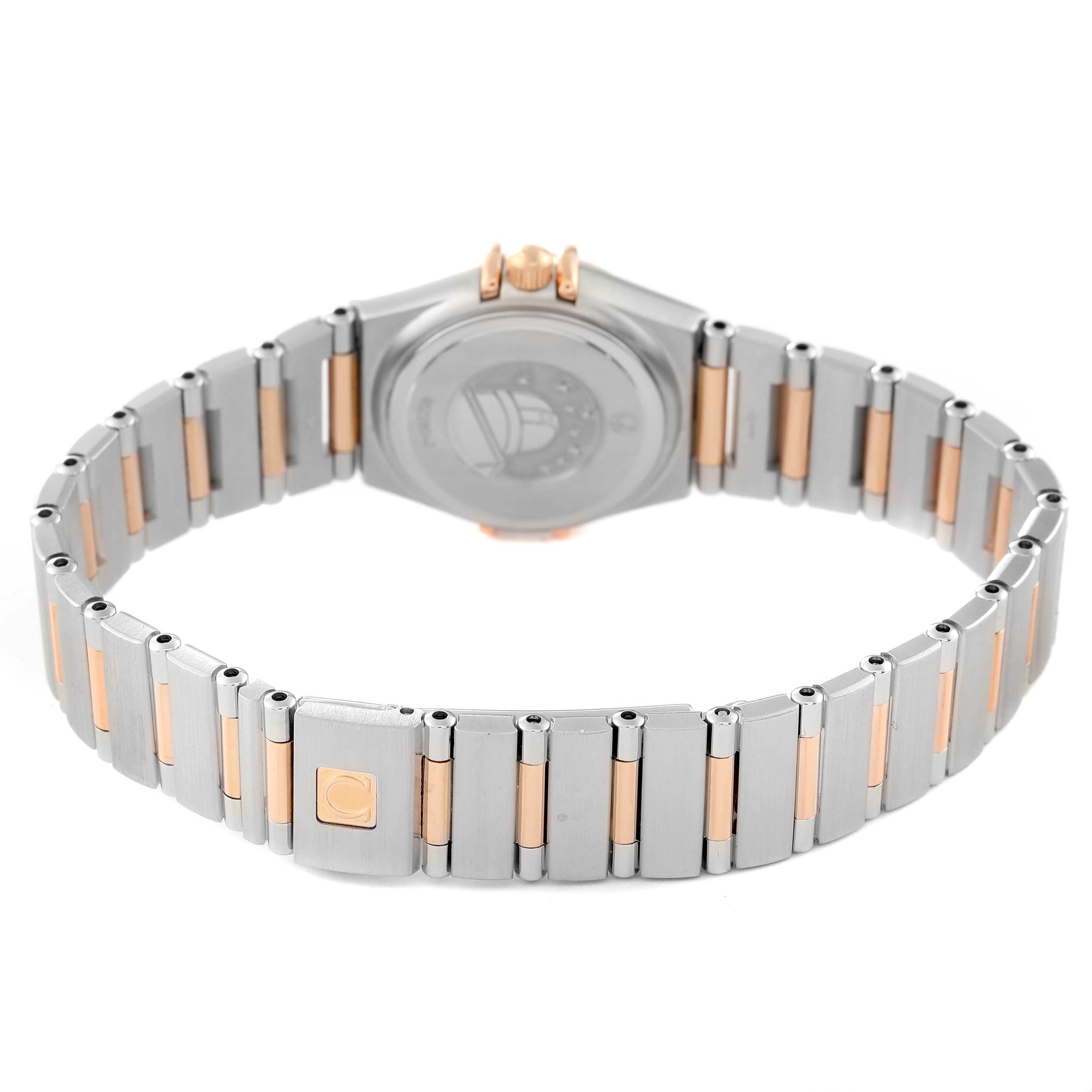 Omega Constellation Steel Rose Gold MOP Diamond Ladies Watch 22.5 MM 1360.79.00