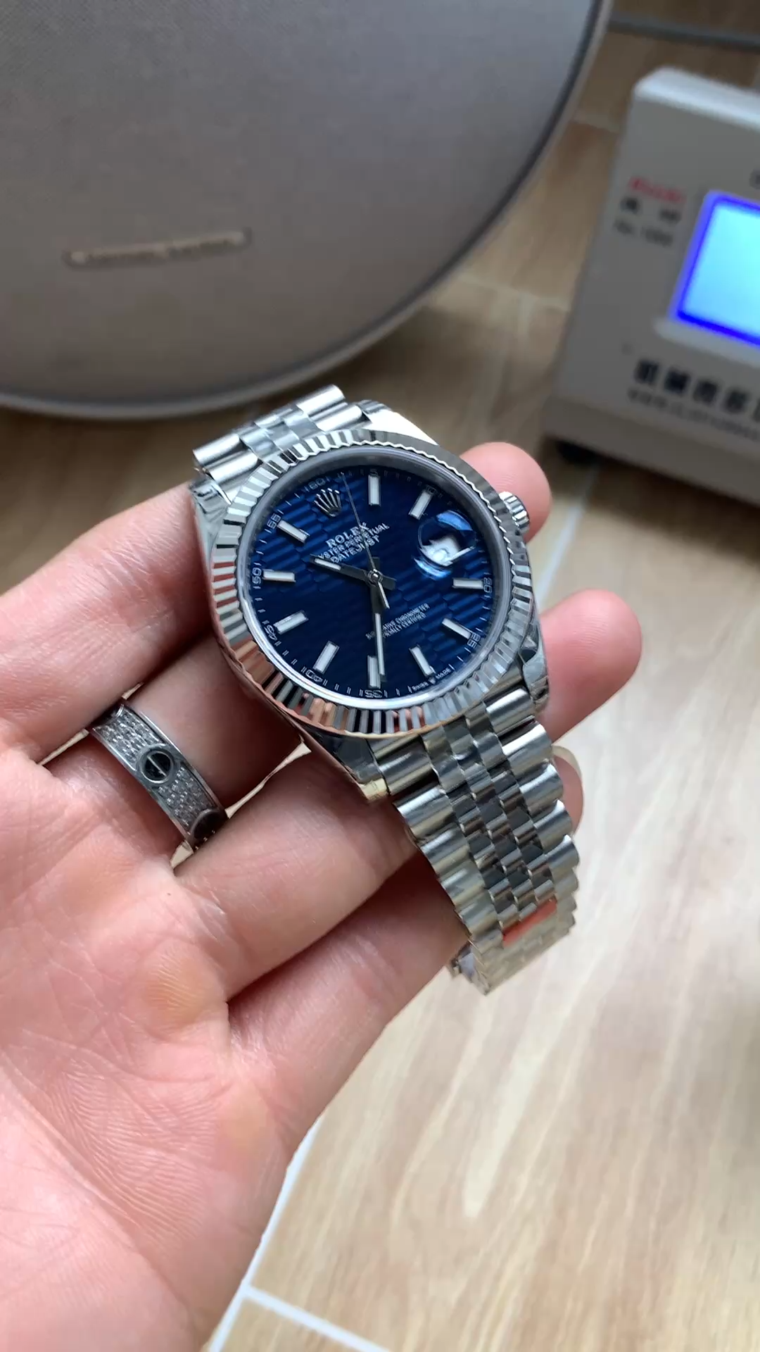 Rolex Datejust 41mm Stainless Steel 126334 Blue Index Jubilee Men's Watch