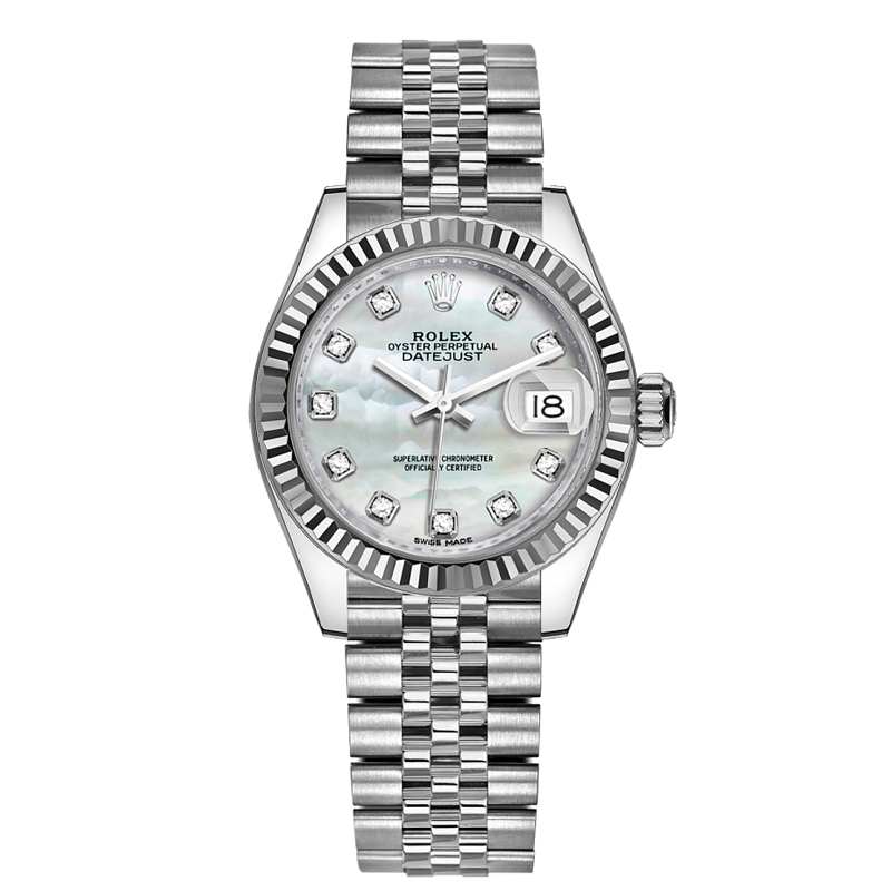 ?Limited Stock-Rolex Lady Datejust 28mm/31mm/36mm 18K Yellow Gold Jubilee Bracelet Diamond Bezel Mother of Pearl Diamond Dial Ref: 279381RBR-0013 /Ref: 279383rbr-0019