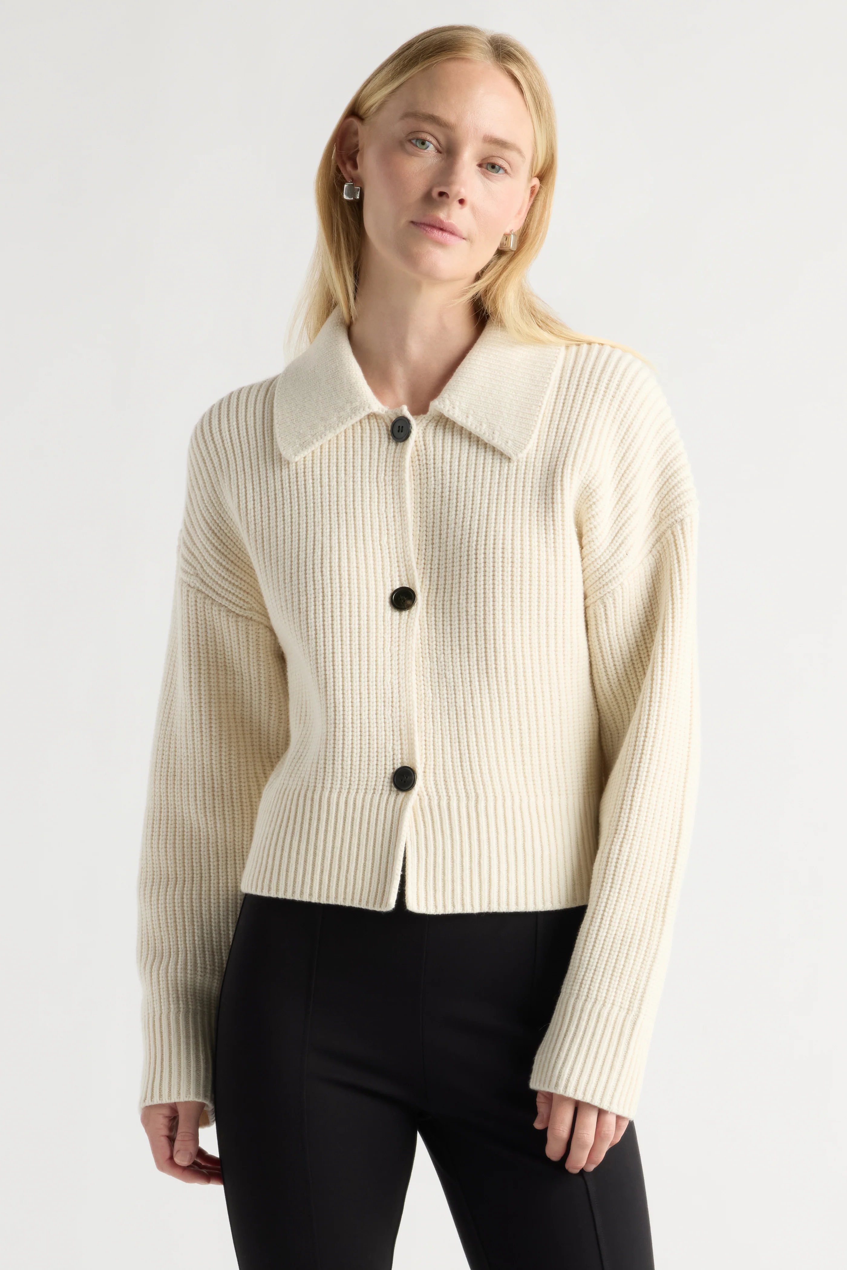 Rory Collared Button Cardigan