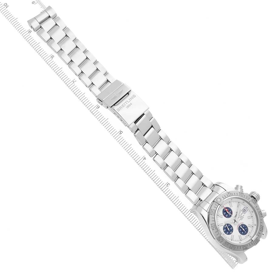 Breitling Avenger II White Dial Steel Mens Watch A13381