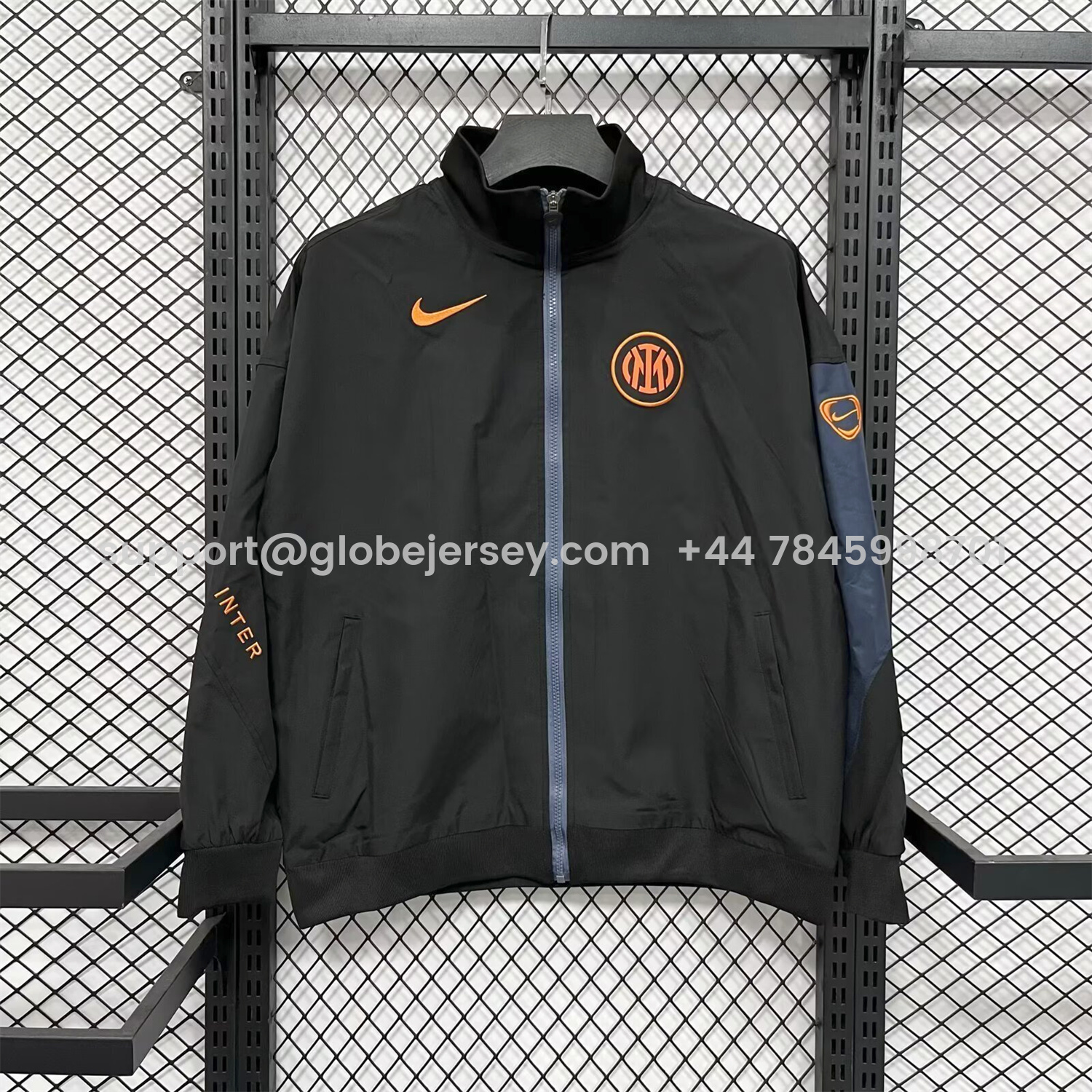 Inter Milan 25-26 Windbreaker Jacket - Black