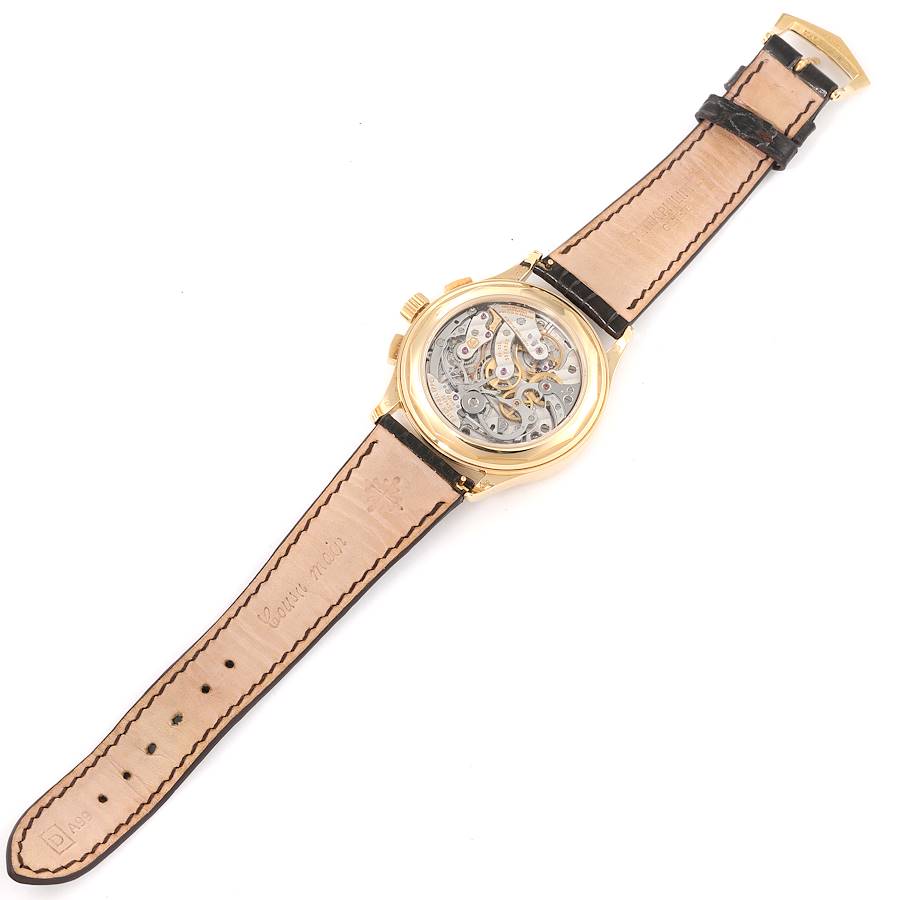 Patek Philippe Complications Chronograph 18k Yellow Gold Mens Watch 5170