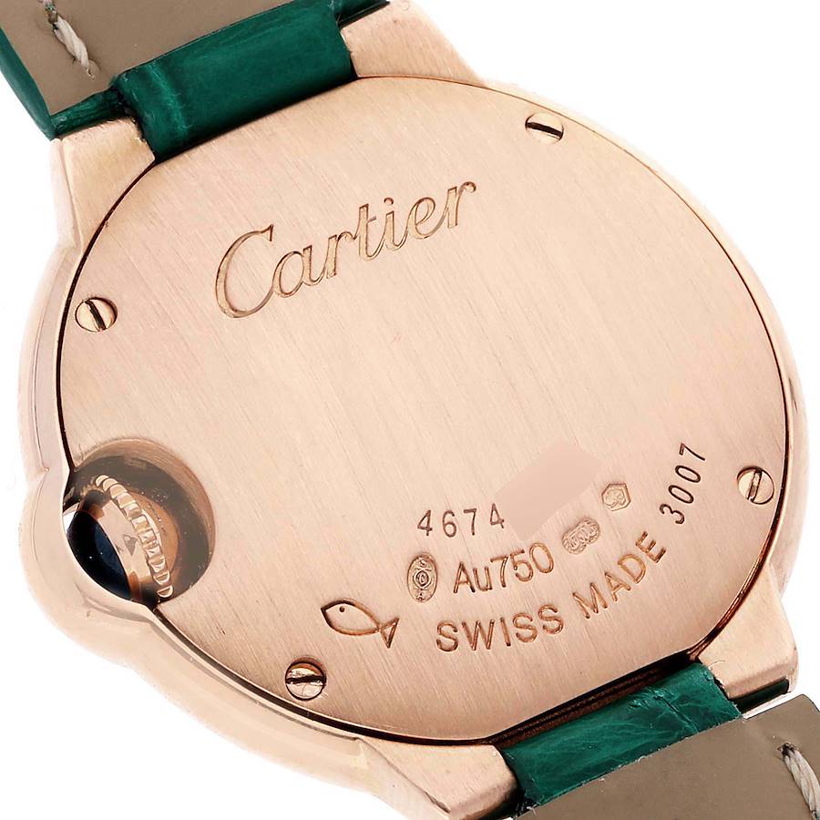 Cartier Ballon Bleu 28 Rose Gold Diamond Ladies Watch WE902050