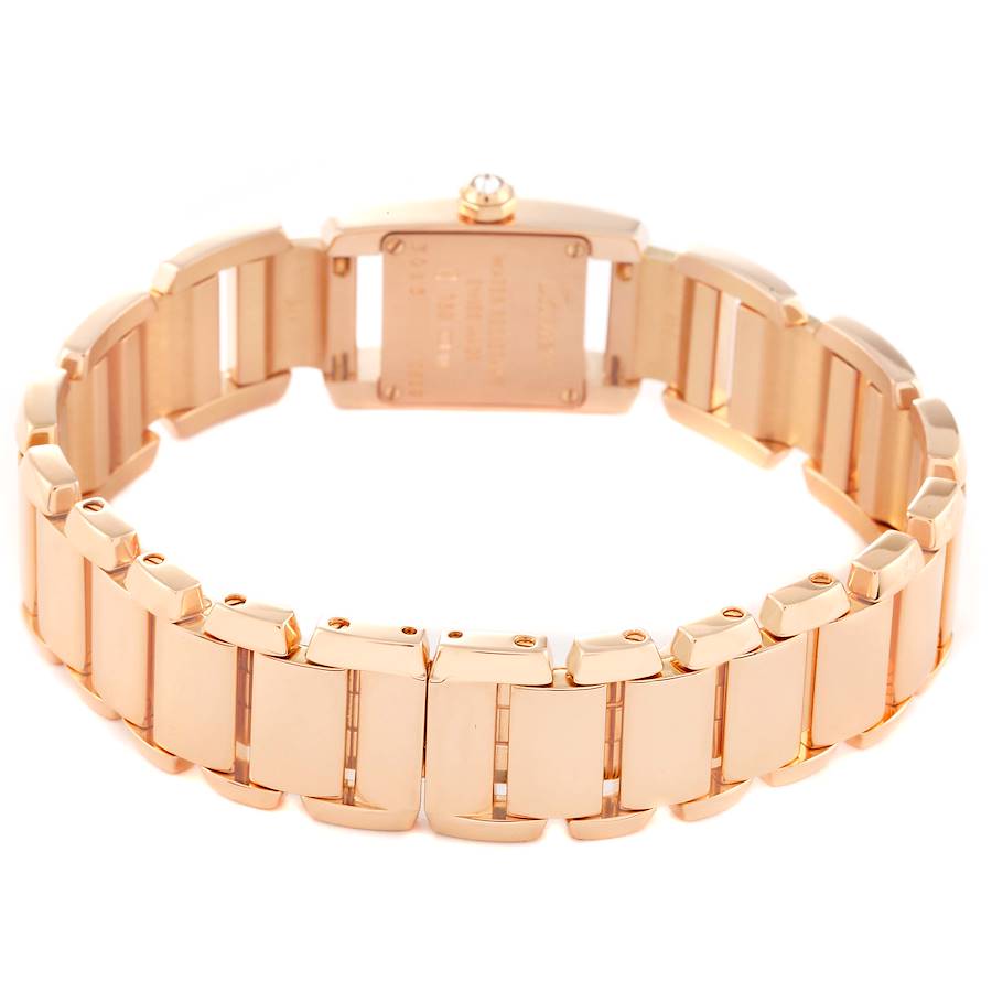 Cartier Tankissime Silver Dial Rose Gold Diamond Ladies Watch WE70058H