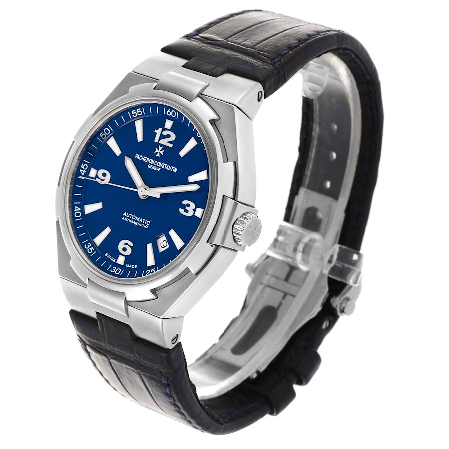 Vacheron Constantin Overseas Blue Dial Steel Mens Watch 47040
