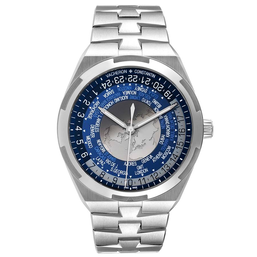 Vacheron Constantin Overseas World Time Automatic Steel Mens Watch 7700V