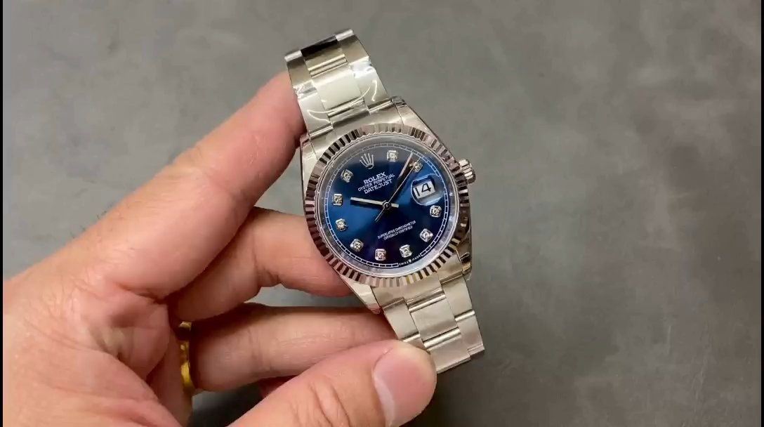 Rolex Datejust 126234 Blue Index Dial Stainless Steel 36MM Unisex Replica Watch