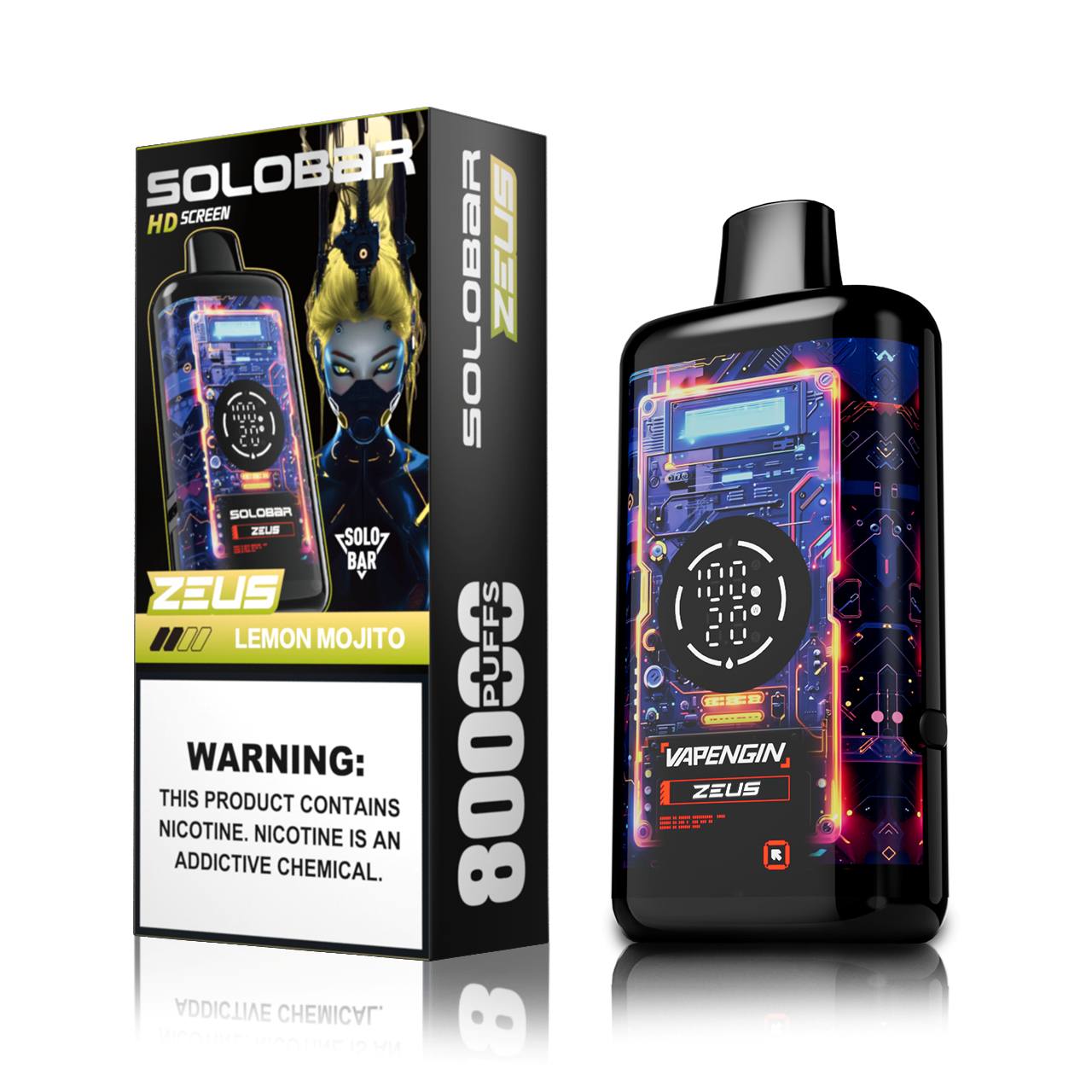 🔥 Solobar Zeus 80K Disposable Vape — Do 80 000 Zaciągnięć Pełnych Smaku | Szybka wysyłka z magazynu w Polsce 🚚