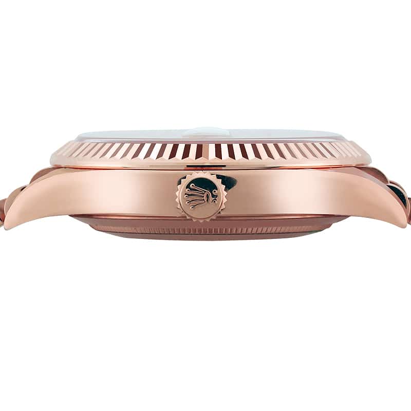 Rolex Day-Date 228235-0016 Super Clone Rose Gold Rhodium Dial