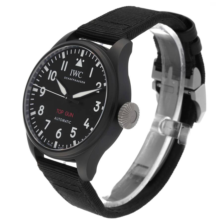 IWC Big Pilot 43mm Top Gun Black Dial Automatic Mens Watch IW329801
