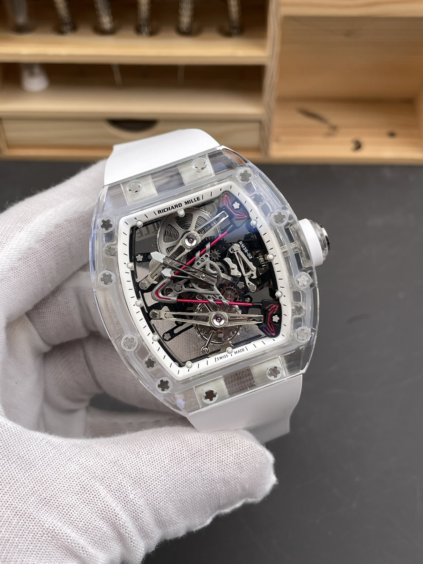 RM38-02 Transparent Sapphire Case