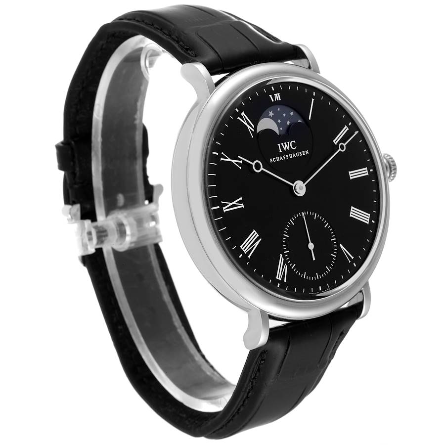 IWC Portofino Black Dial Vintage Collection Mens Watch IW544801