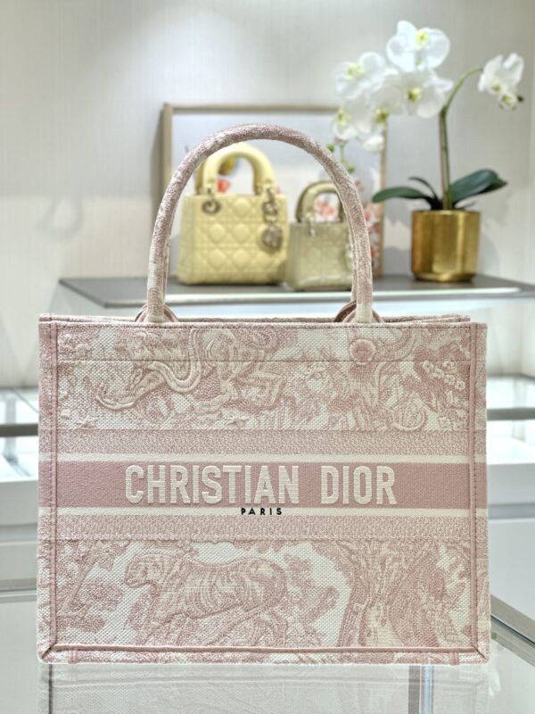 Replica Dior Tote Book Pink Tiger