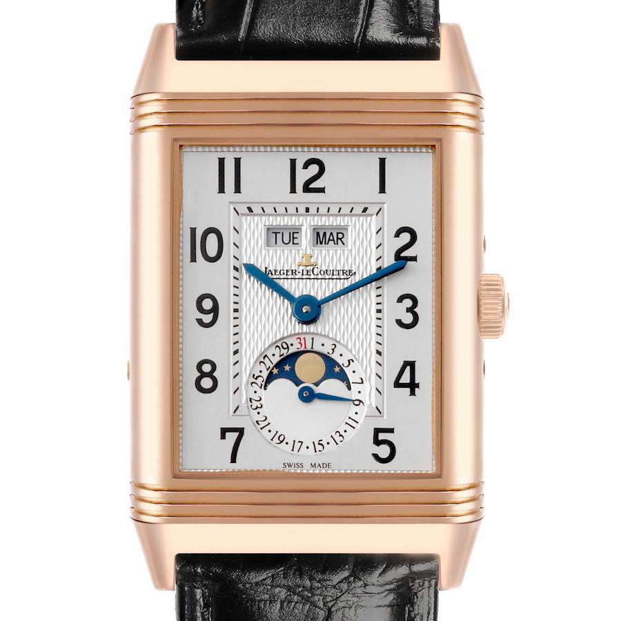 Jaeger LeCoultre Grande Reverso Calendar Rose Gold Mens Watch 273.2.84 Q3752520