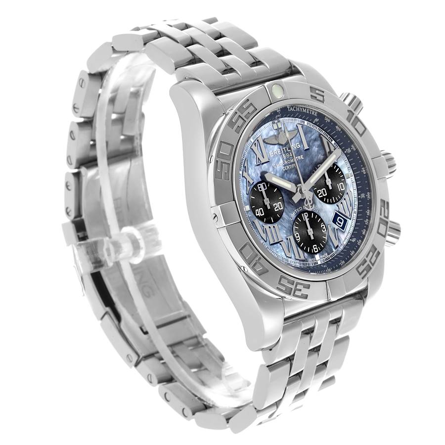 Breitling Chronomat 01 Mother of Pearl Steel Limited Edition Mens Watch AB0111