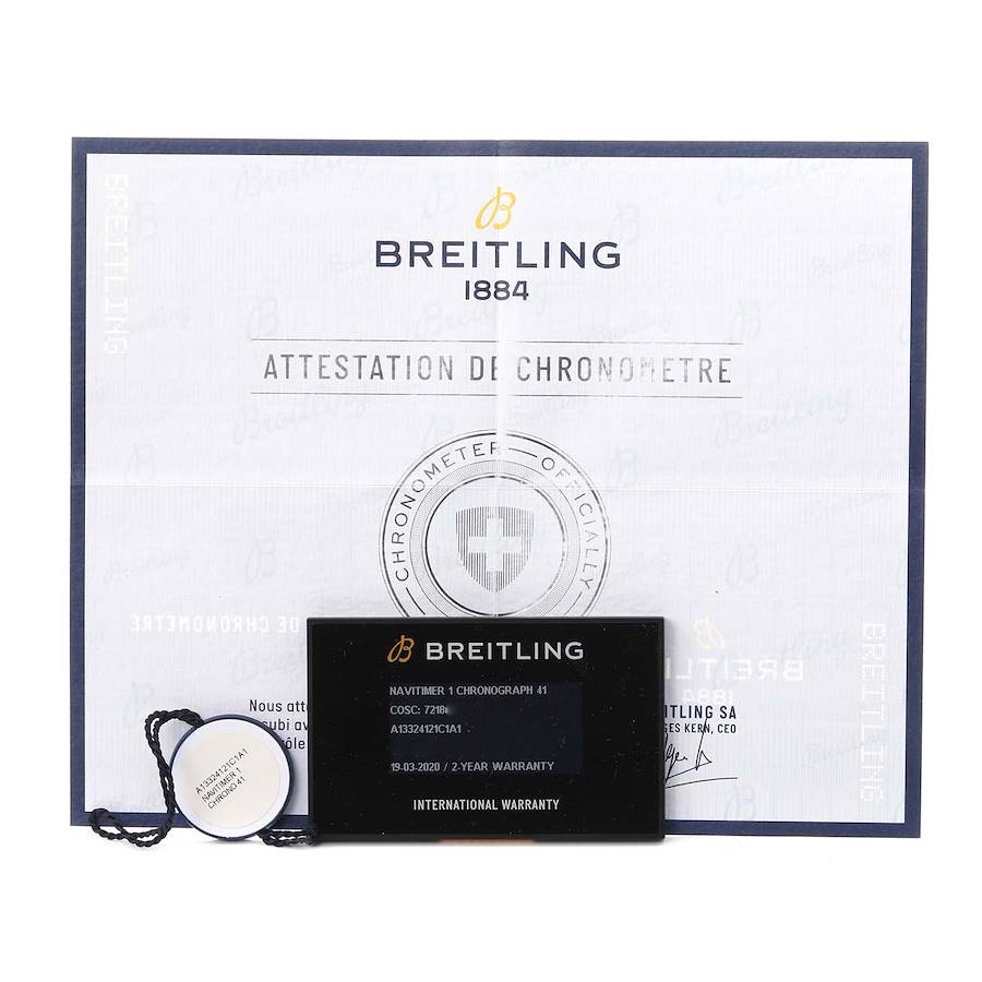 Breitling Navitimer Heritage Blue Dial Steel Mens Watch A13324