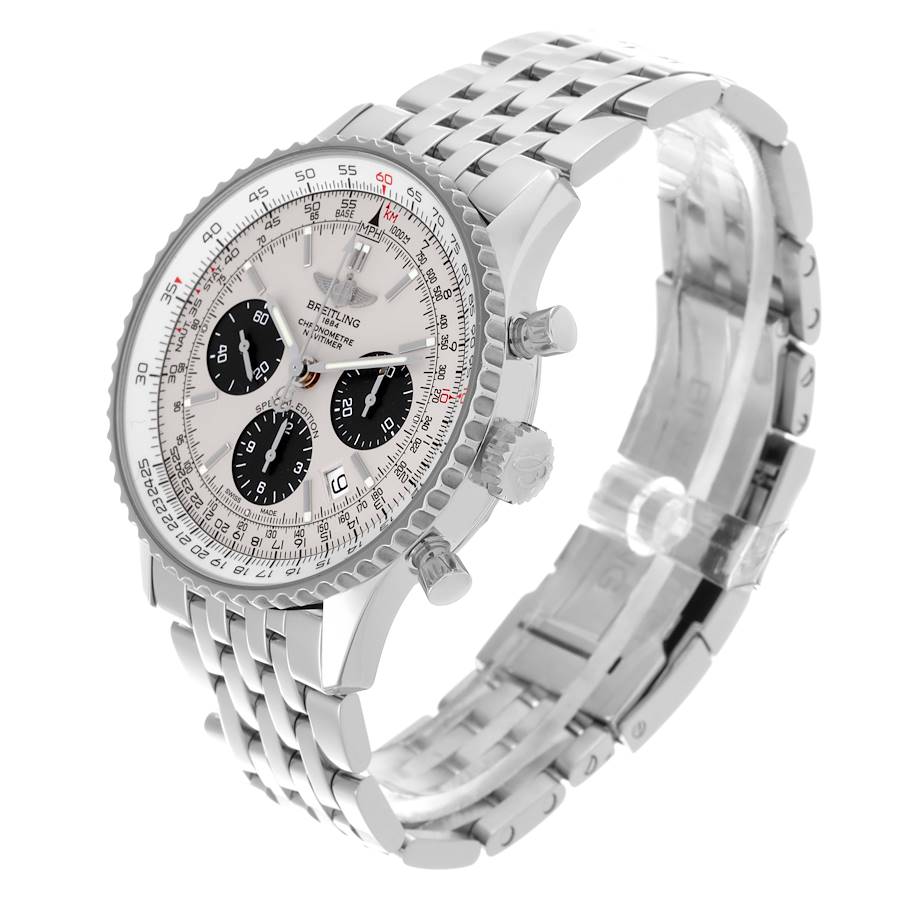 Breitling Navitimer 01 Panda Dial Steel Mens Watch AB0120