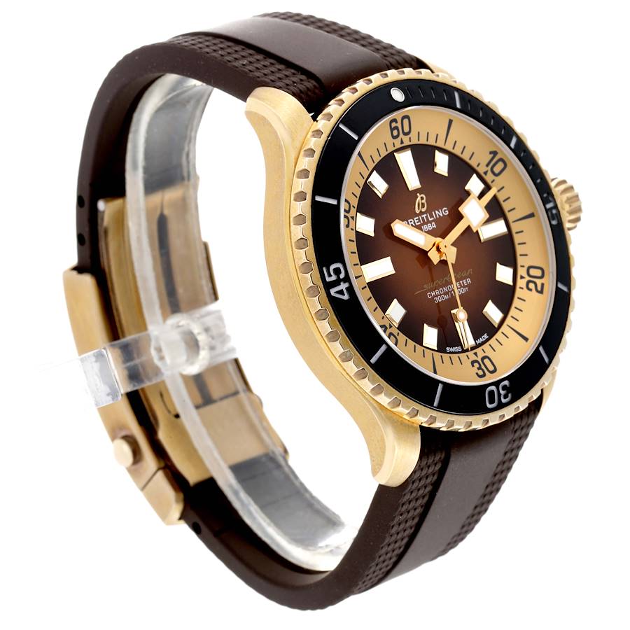 Breitling Superocean 44 Brown Dial Bronze Mens Watch A17376