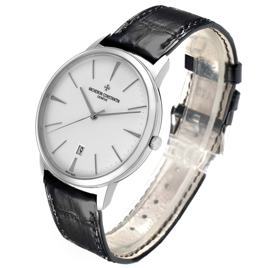 Vacheron Constantin Patrimony 40mm White Gold Mens Watch 85180